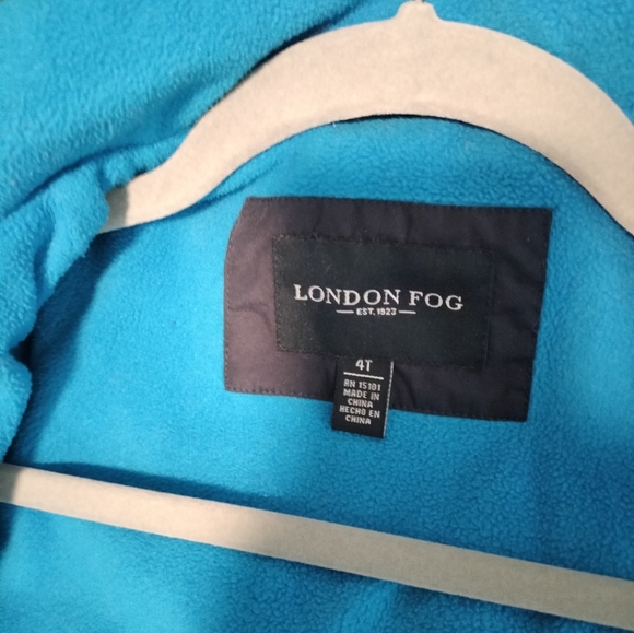 LONDON FOG Boys' Active Jacket Winter Coat Navy Blue, green and silver S 4T - Picture 3 of 9